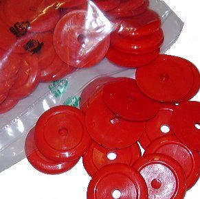红色塑胶垫圈(100)